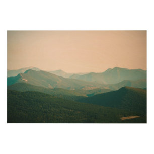 Blue by the Mountains Wood Wall Art