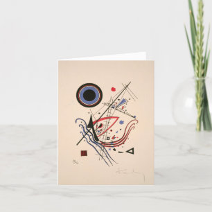 Blue by Wassily Kandinsky Letterpress Thank You Card
