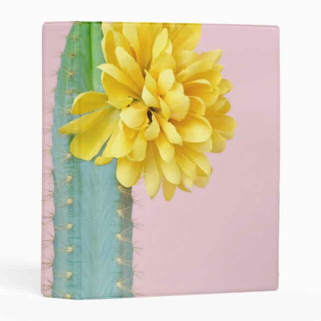 Blue Cactus Trio Mini Binder (Front/Spine)