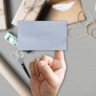 Blue Caddy Look-Like Leather Rectangular Sticker