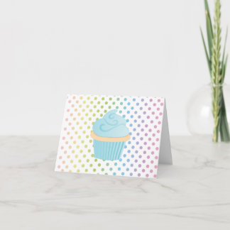 Blue Cake Card