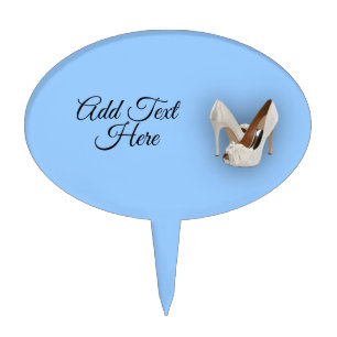 Blue Cake Topper with Heels