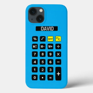 Blue Calculator with Keypad iPhone 13 Case