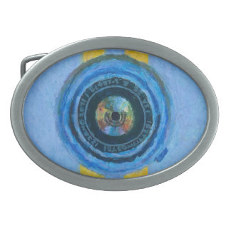Blue Camera Belt Buckle