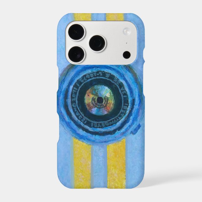 Blue Camera Iphone Case (Back)