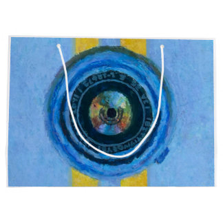 Blue Camera Large Gift Bag
