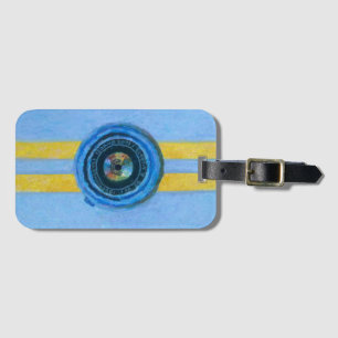 Blue Camera Luggage Tag