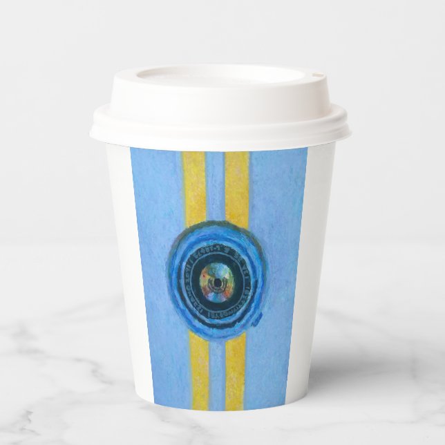 Blue Camera Paper Cups (Front)
