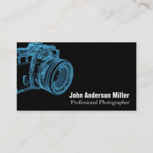 Blue Camera X-Ray Photographer Business Cards