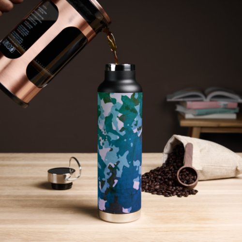 Blue Camo 31 1974 Thor Copper Infused  Water Bottle