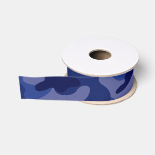 Blue Camo Adventure Sports Fun Grosgrain Ribbon