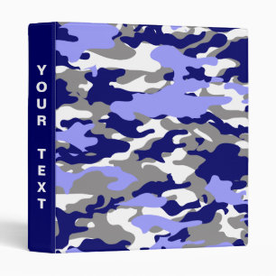 Blue Camo Binder