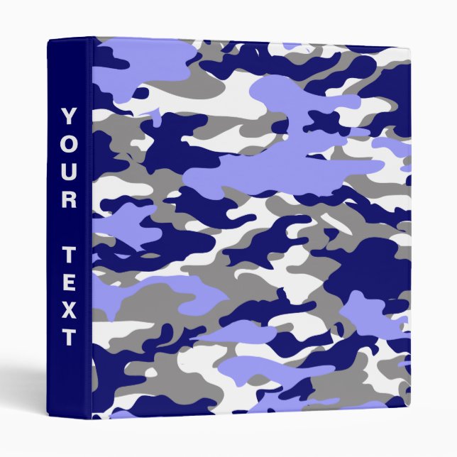 Blue Camo Binder (Front/Spine)
