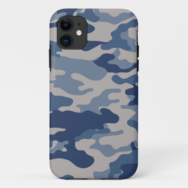 Blue Camo Case-Mate iPhone 5 Cover (Back)