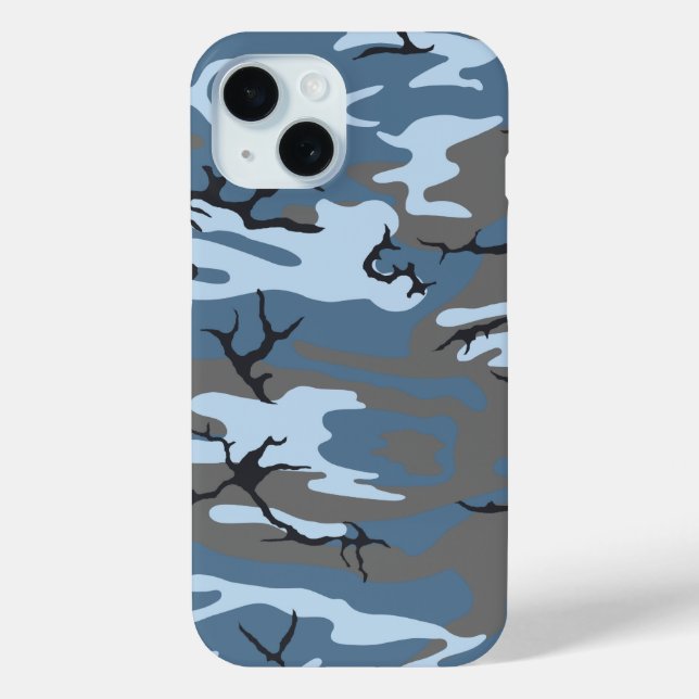 Blue Camo Case-Mate iPhone Case (Back)