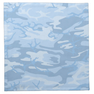 Blue Camo Cloth Napkin