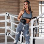 Blue Camo Hearts Patterned | Leggings<br><div class="desc">Blue Camo Hearts Patterned | Leggings - Get groovy with our Camo Collection Leggings great for everyday wear,  working out,  or just hanging out.</div>