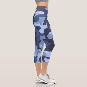 Womens Classic Yoga Pants Camo Army Camouflage Military High Waisted Capris Running Legging