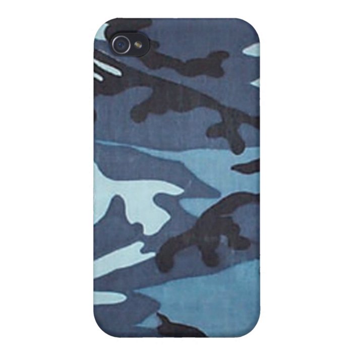 Blue Camo iPhone 4 Case