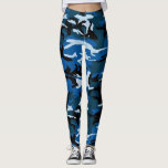 blue camo leggings<br><div class="desc">camo edition</div>