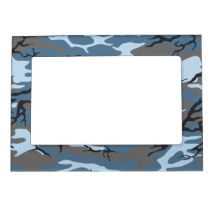 Blue Camo Magnetic Photo Frame