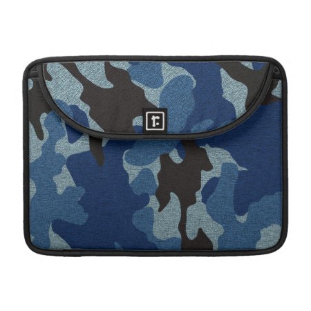 Blue Camo Military 13 Inch Macbook Pro Sleeves