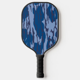 Blue Camo Military Pattern Blue Camouflage Pickleball Paddle