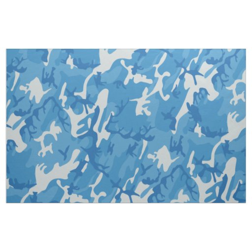 Blue Camo (Ocean Sea Camouflage) Fabric