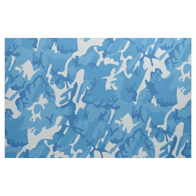 Blue Camo (Ocean Sea Camouflage) Fabric (Fat Quarter)