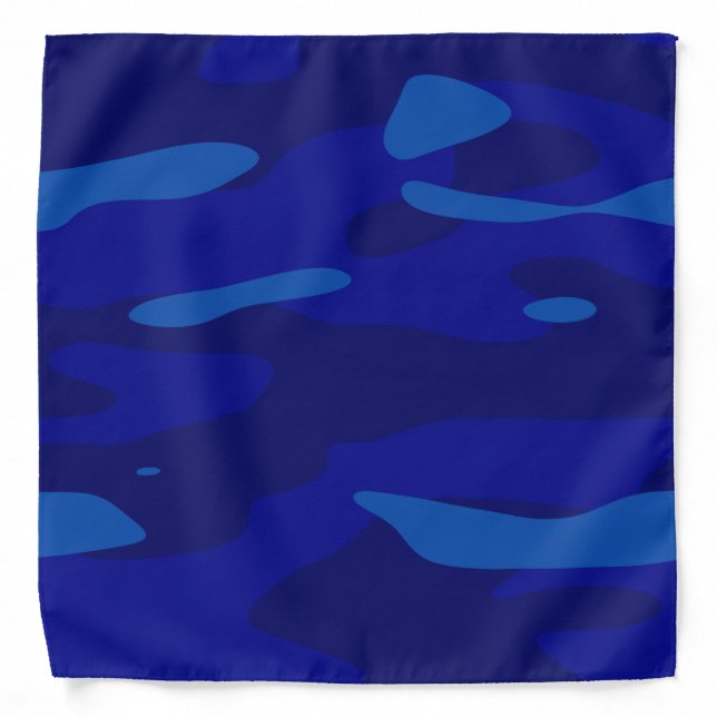 Blue Camouflage Bandana (Front)