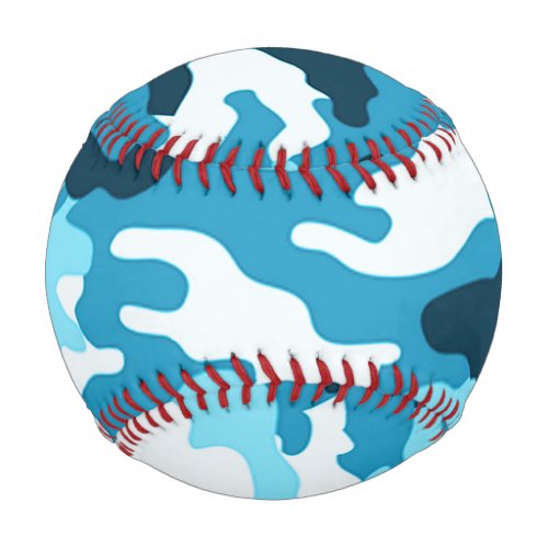 Blue Camouflage Baseballs
