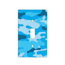 blue camouflage camo boy bedroom nursery decor light switch cover