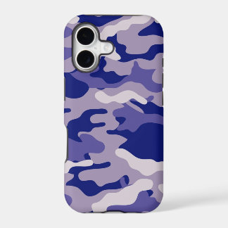Blue Camouflage Camo texture iPhone 17 Case