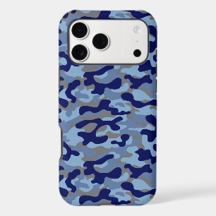 Blue Camouflage  iPhone 17 Pro Max Case