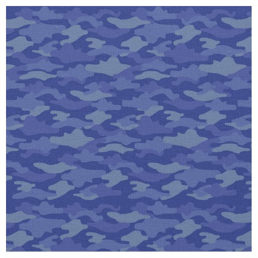 Blue camouflage fabric