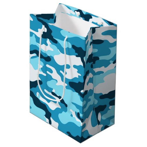 Blue camouflage Gift Bag