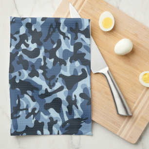 Blue Camouflage  Kitchen Towel
