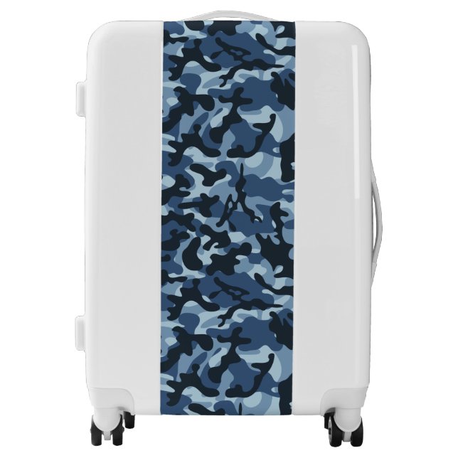 Blue Camouflage Luggage (Front)