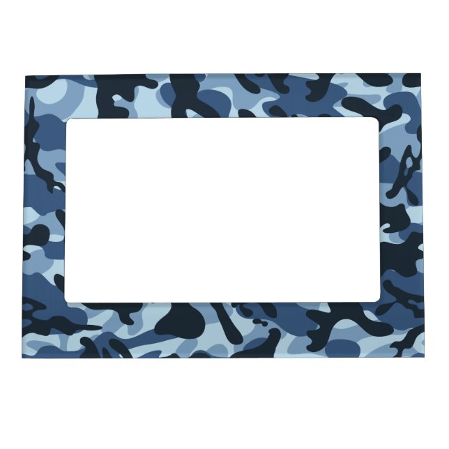 Blue Camouflage  Magnetic Frame (Front)