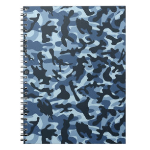 Blue Camouflage Notebook