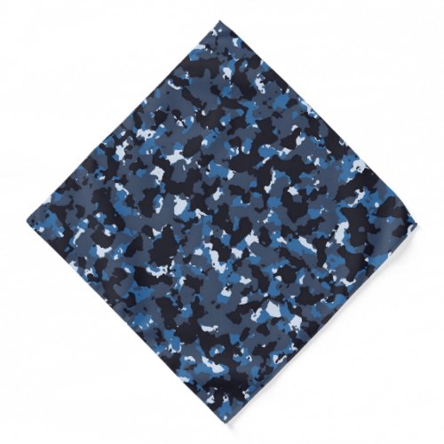 Blue Camouflage Pattern Bandana