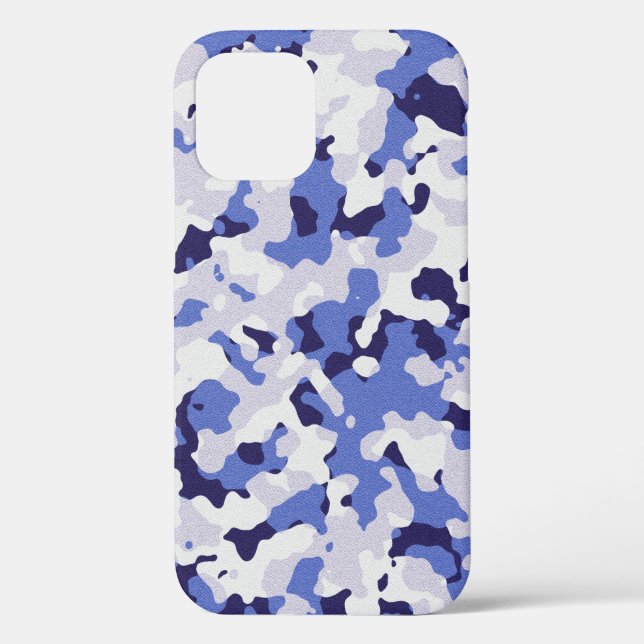 Blue camouflage pattern Case-Mate iPhone case (Back)
