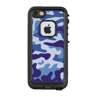 Blue camouflage pattern LifeProof FRĒ iPhone SE/5/5s case