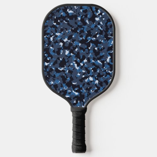 Blue Camouflage Pattern Pickleball Paddle