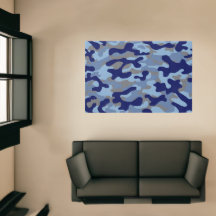 Blue Camouflage Pattern