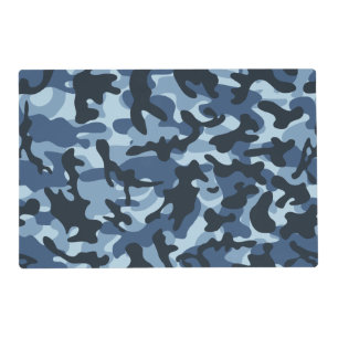 Blue Camouflage Placemat