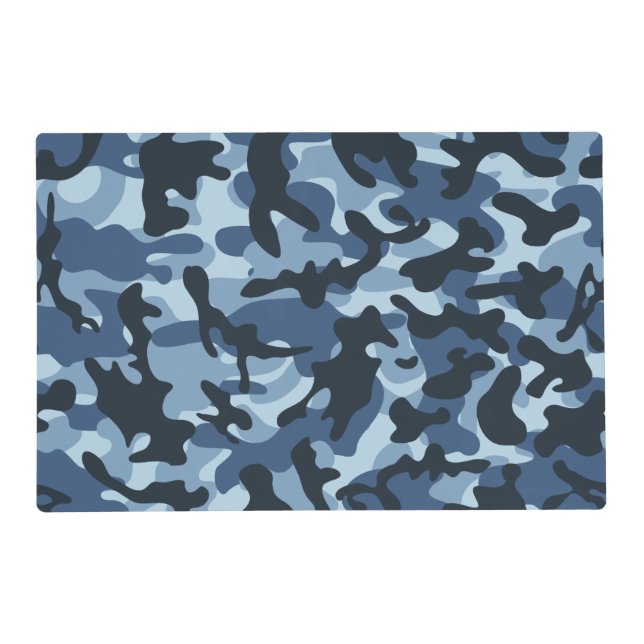 Blue Camouflage  Placemat (Front)