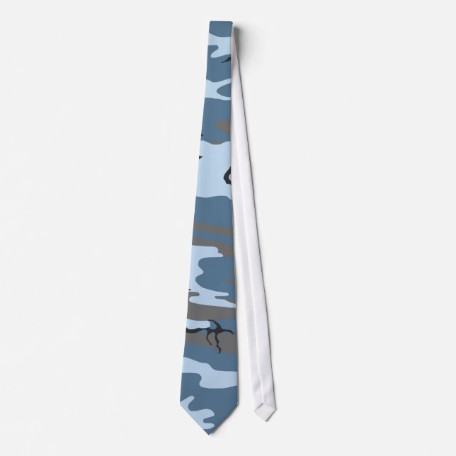 Blue Camouflage Tie (Front)