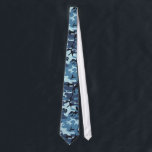 Blue Camouflage Tie<br><div class="desc">Tie with Blue Military Camouflage.
Consists of 4 colors printed in an interlocking pattern.</div>
