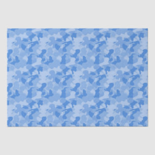 Blue Camouflage Tissue Paper